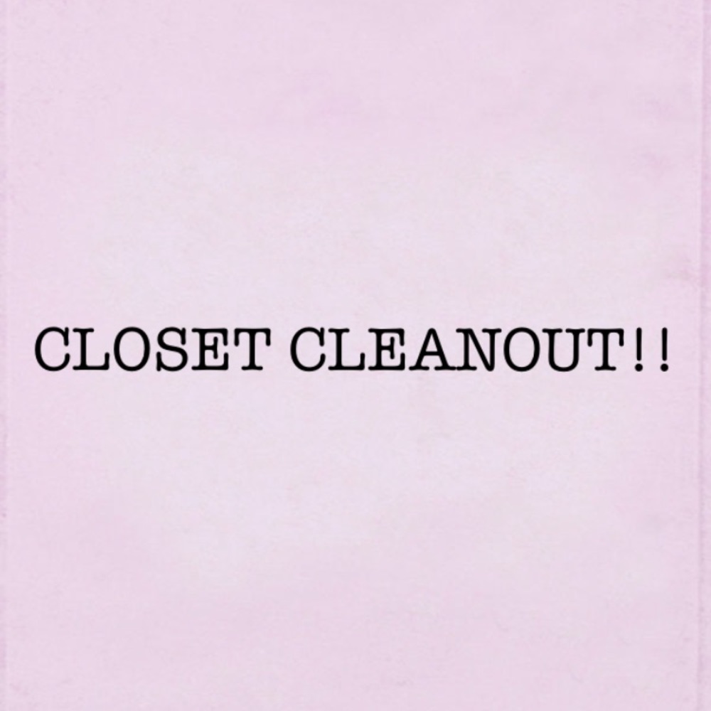 CLOSET CLEANOUT!